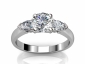 round centre diamond ring MW61 raised view