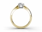 emerald cut diamond rings SYF07 through finger view 