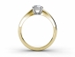 Gold Radiant Diamond Cut Rings SYF06 image four 