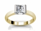 gold engagement rings SYP33 raised view