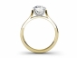 gold diamond rings SYP40 through finger view 
