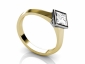 yellow and white gold rings SYP41 profile view 