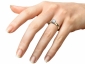 gold rings SYP52 on finger view