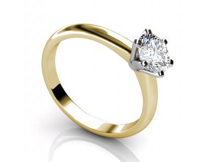 Engagement diamond ring SYR13 profile view