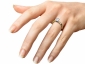 Engagement diamond ring SYR13 on finger view