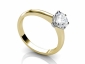gold solitaire rings SYR25 profile view