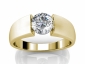 yellow gold tenison set diamond rings SYR26 raised view
