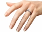 Diamond ring SPAR13 on finger view