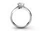 engagement ring SPAR25 through finger view 