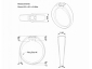 CAD Tension set diamond wide band solitaire ring SPAR26 