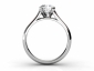 Solitaire ring SPAR31 through finger view