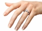SPP45 princess cut diamond ring  on finger view