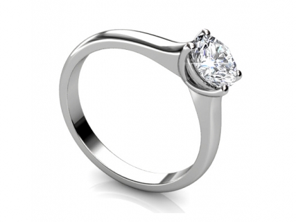 Engagement ring SPR14 profile view 
