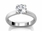 solitaire ring raised view stirrup band SPR23