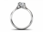diamond ring solitaire SPR28  through finger view