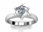 engagement 6 claw ring raised view SPR30