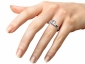 Diamond rings SPR66 on finger view