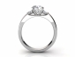 Diamond ring SAW24 through finger view 