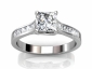 diamond ring SAW34 White Gold raised view 