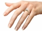  Diamond ring SAY36 on finger view