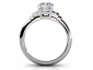 Engagement ring SAPA11 through finger view